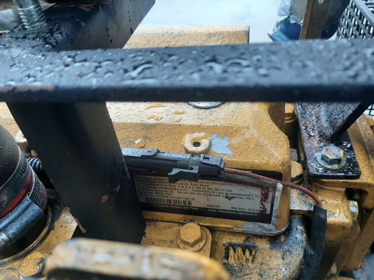 3x John Deere motor met generatoren mecc alte en stamford