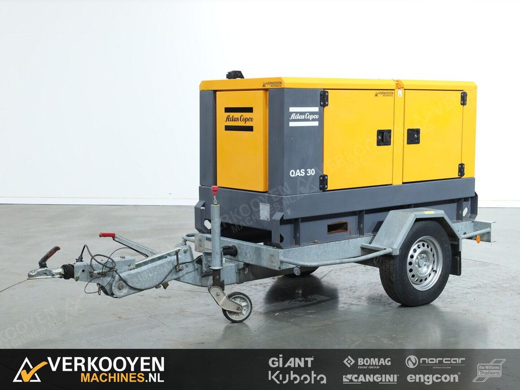 2015 Atlas Copco QAS 30 Diesel Generator / Aggregaat 30kVA 400V- 50Hz VV1538