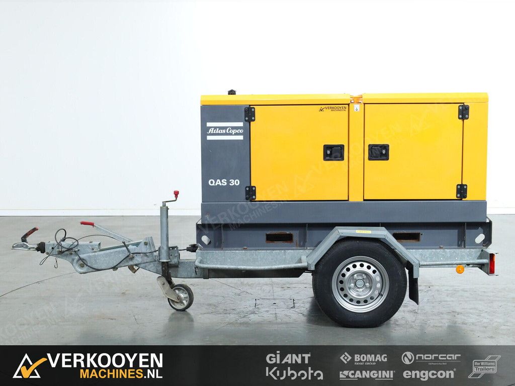 2015 Atlas Copco QAS 30 Diesel Generator / Aggregaat 30kVA 400V- 50Hz VV1538