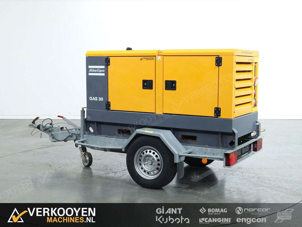 2015 Atlas Copco QAS 30 Diesel Generator / Aggregaat 30kVA 400V- 50Hz VV1538