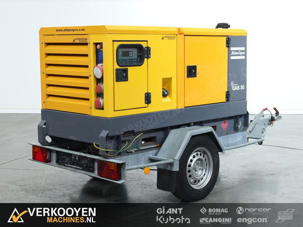 2015 Atlas Copco QAS 30 Diesel Generator / Aggregaat 30kVA 400V- 50Hz VV1538
