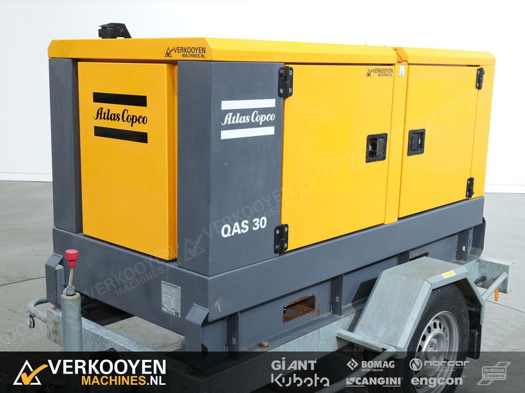 2015 Atlas Copco QAS 30 Diesel Generator / Aggregaat 30kVA 400V- 50Hz VV1538
