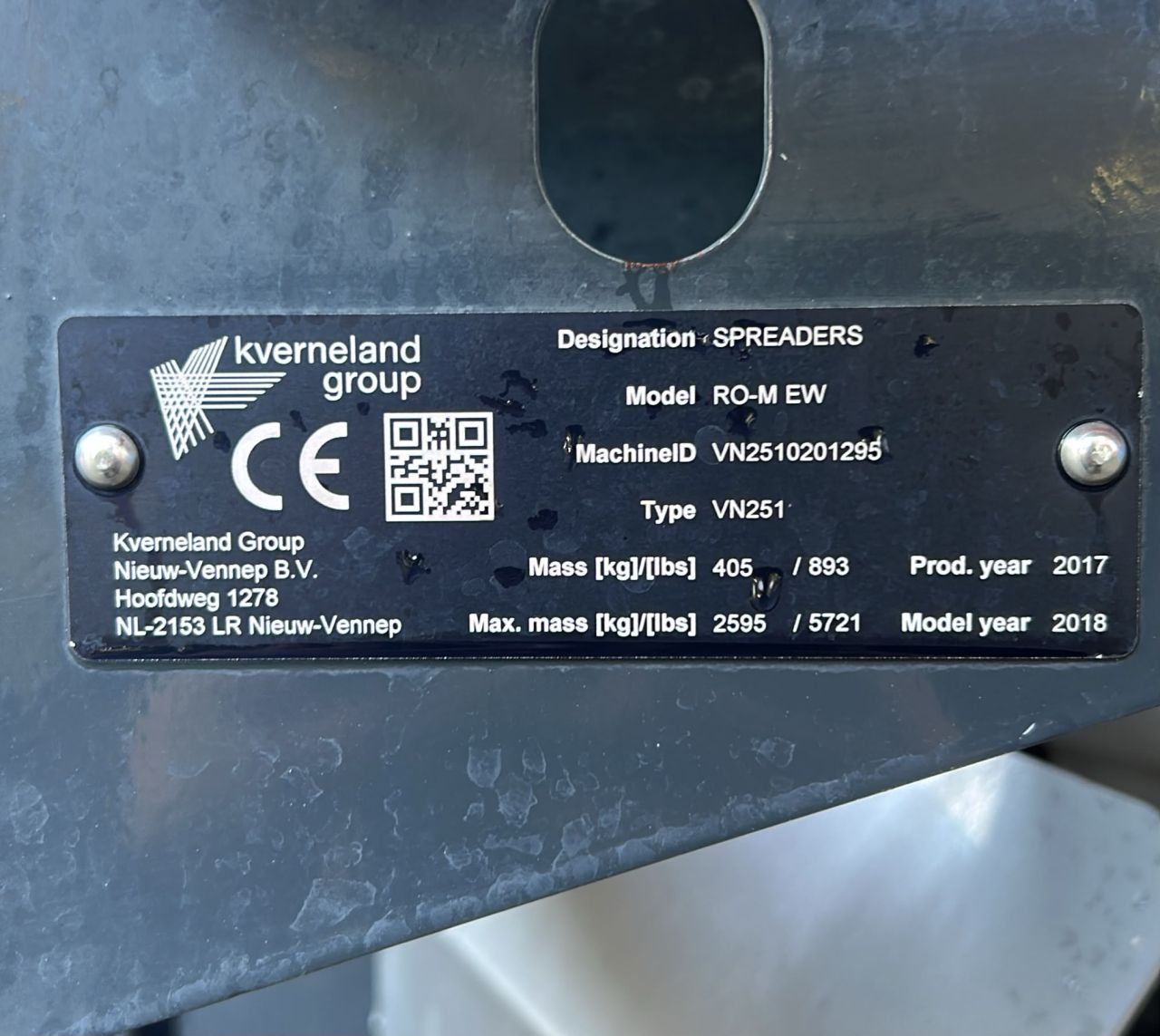 Vicon Rotaflow VN251 RO-M EW weegstrooier 2018 1500l