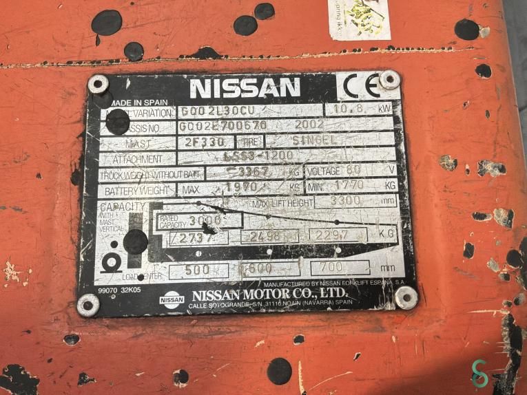 Gabelstapler Elektrisch Nissan GQ02L30CU 2002