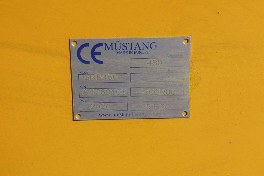 Mustang GRP450 2026 Sortierung Greifen Neu