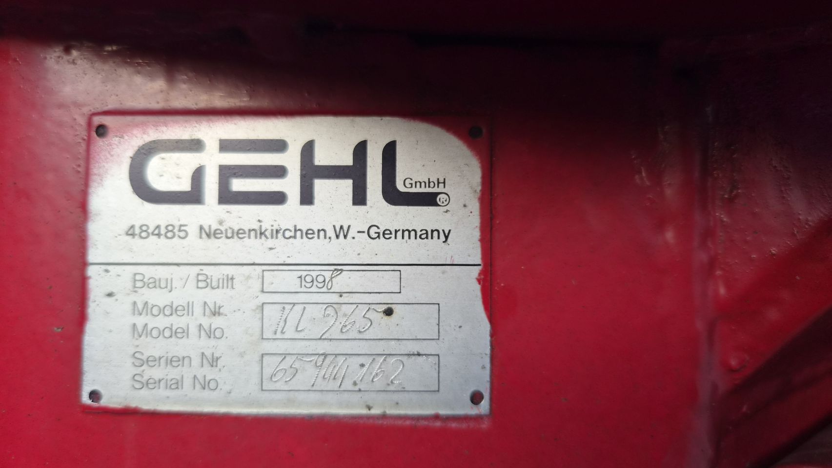 Gehlmax kl 265 1.5t loader