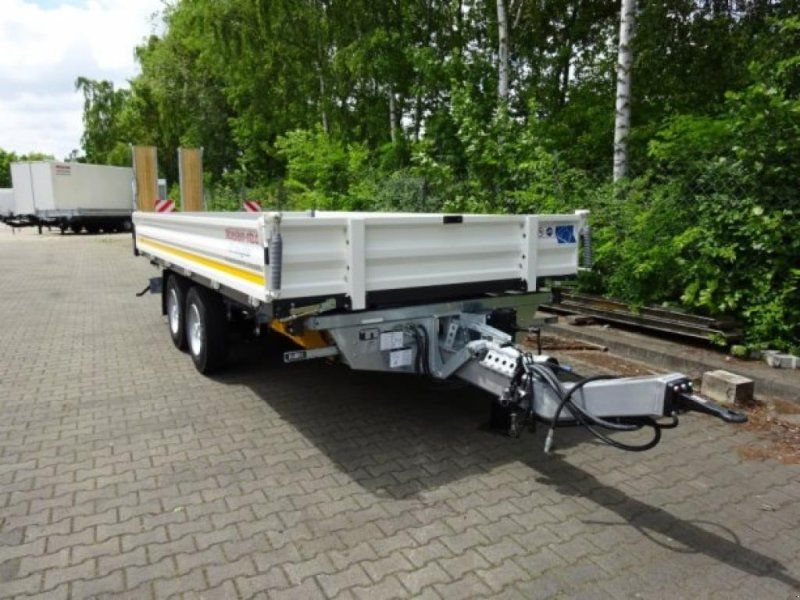 Möslein TTD 13 Weiß 13 t Tandem 3- Seitenkipper Tieflader
