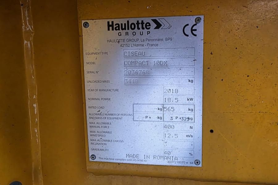 Haulotte COMPACT 10DX Diesel, 4x4 Drive, 10.2m Working Heig