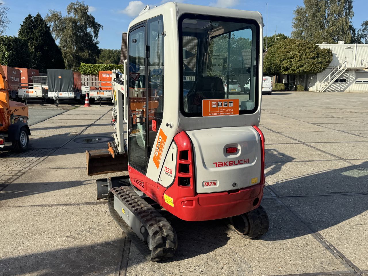Takeuchi TB216 | Extra Hydraulische functies | Lease mogelijk