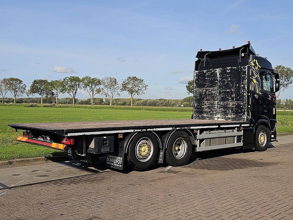 SCANIA S500 6x2*4 Platform Retarder Leather-Seats Plateau Pritsche!