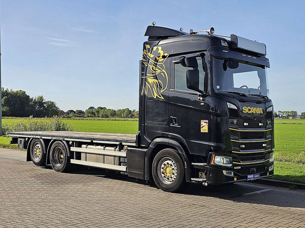 SCANIA S500 6x2*4 Platform Retarder Leather-Seats Plateau Pritsche!