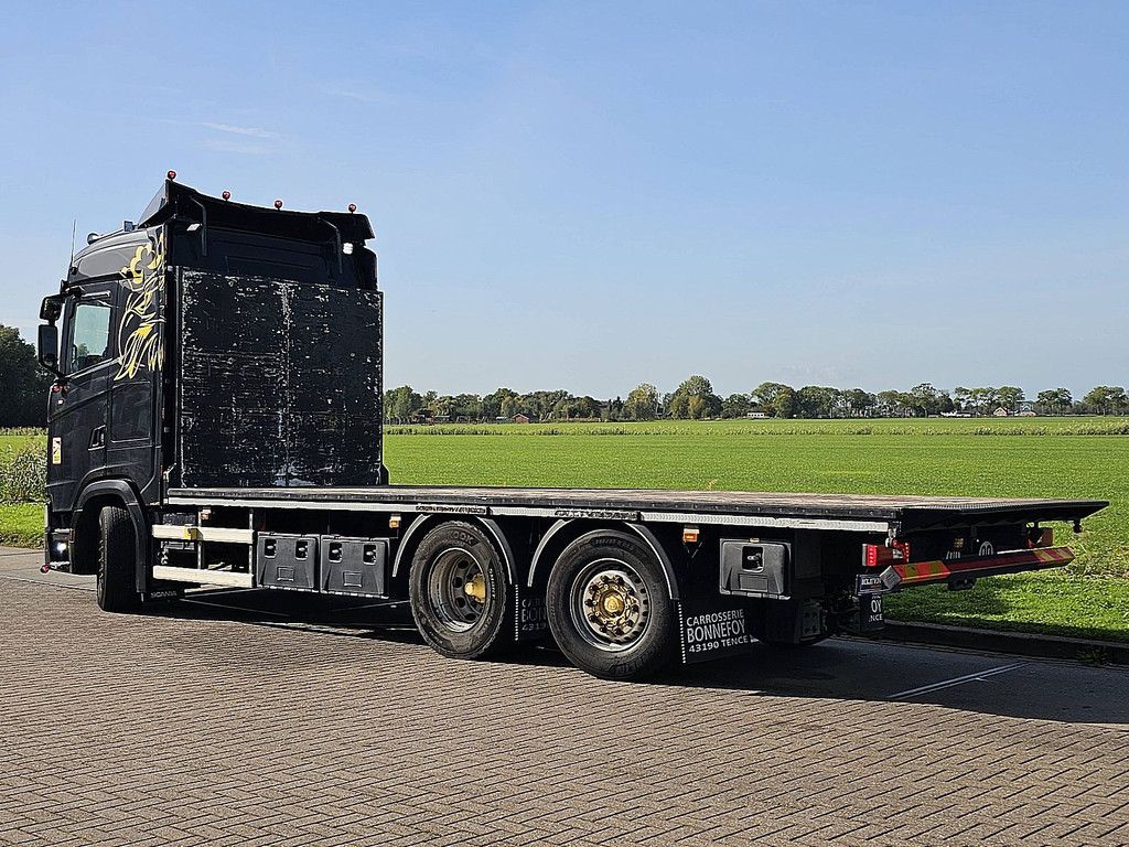 SCANIA S500 6x2*4 Platform Retarder Leather-Seats Plateau Pritsche!