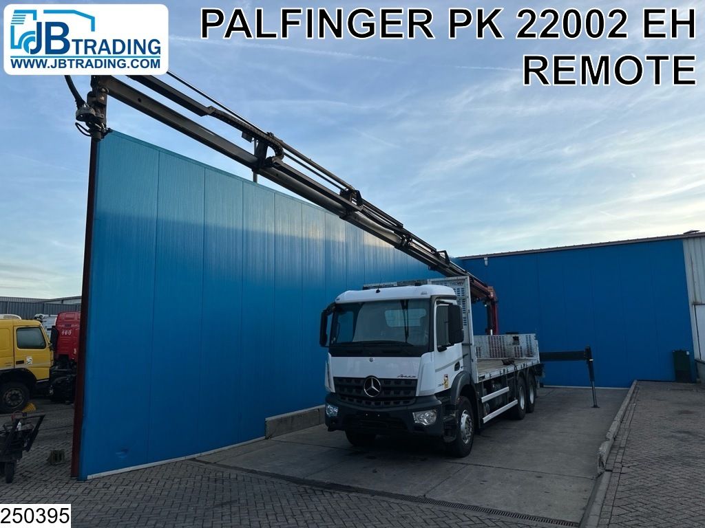 Mercedes Arocs 2636 EURO 6, Palfinger, Remote, 6x4, Steel suspension