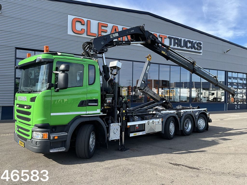 Scania G 410 8x2 Euro 6 Hiab 28 Tonmeter laadkraan