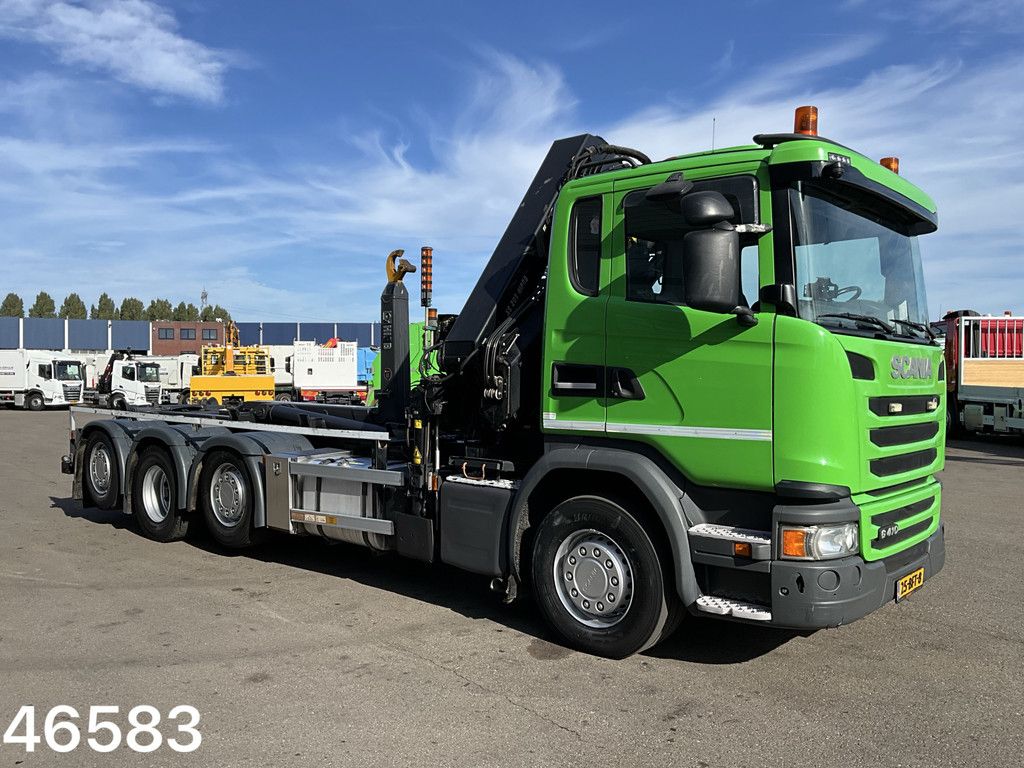 Scania G 410 8x2 Euro 6 Hiab 28 Tonmeter laadkraan