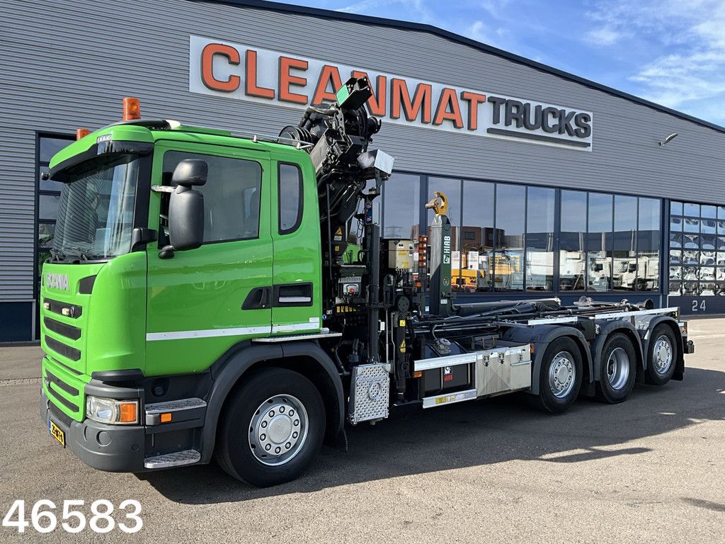 Scania G 410 8x2 Euro 6 Hiab 28 Tonmeter laadkraan