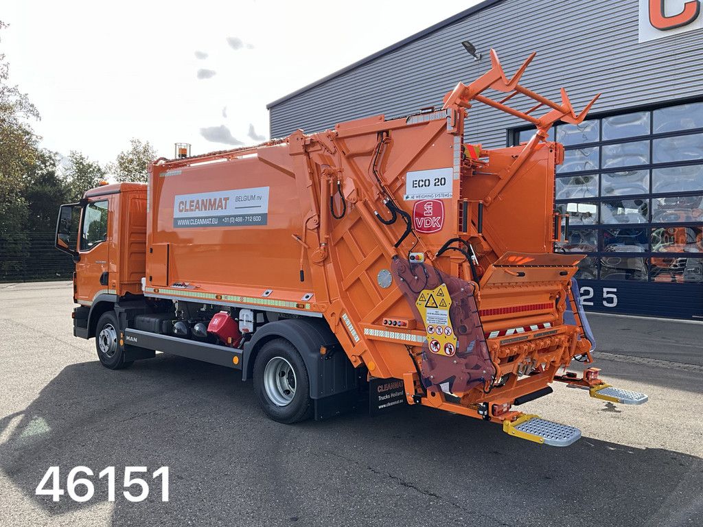 Man TGL 12.250 Euro 6 VDK 9m³ met AE weegsysteem
