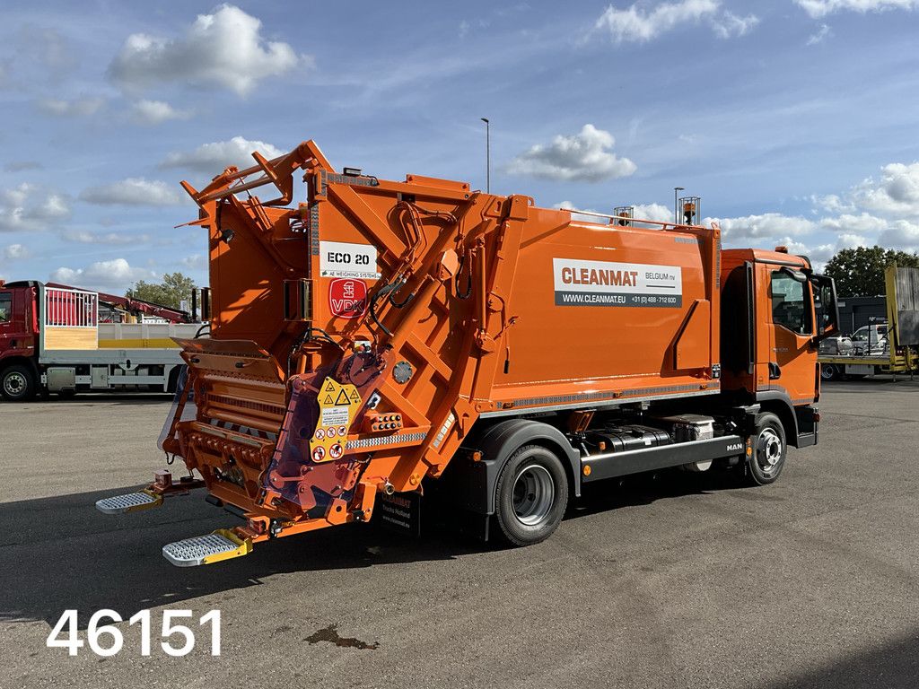 Man TGL 12.250 Euro 6 VDK 9m³ met AE weegsysteem