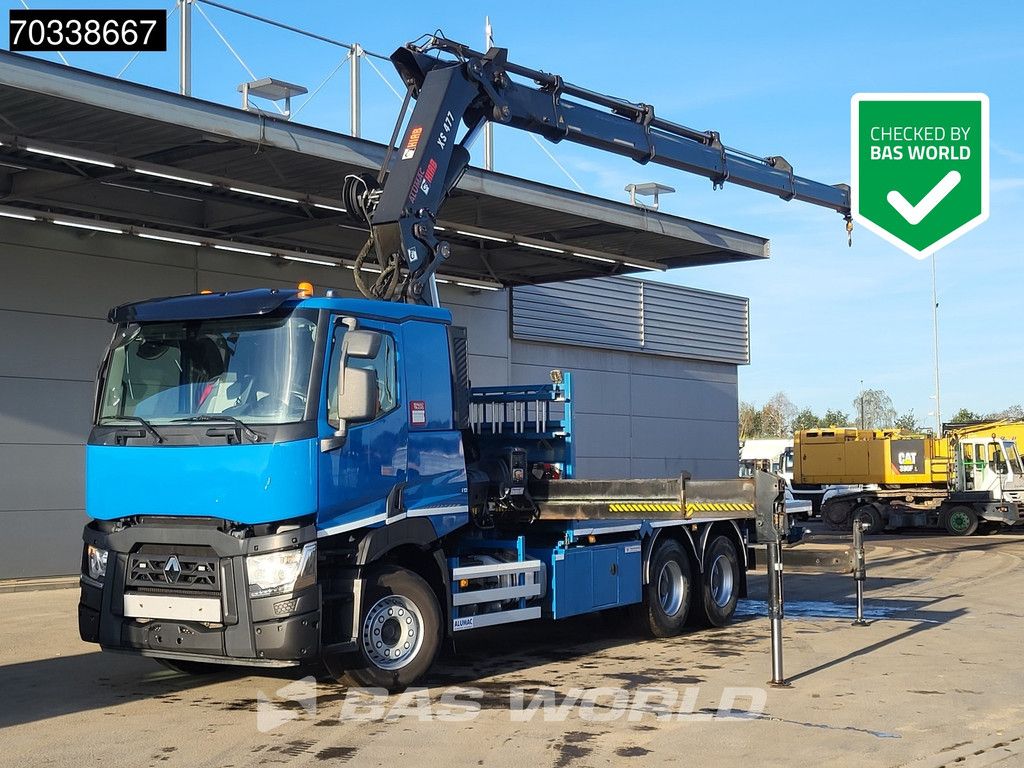 Renault C 460 6X4 HIAB 477 EP 4 HIPRO Crane Kran Optibrake Automatic Euro 6