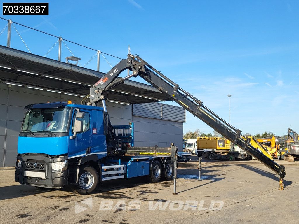 Renault C 460 6X4 HIAB 477 EP 4 HIPRO Crane Kran Optibrake Automatic Euro 6
