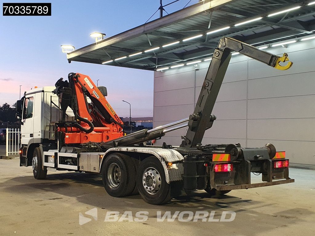 Mercedes Actros Actros 2532 6X2 Palfinger PK 15002 Crane kran + containersystem Lift+steering axle Euro 5