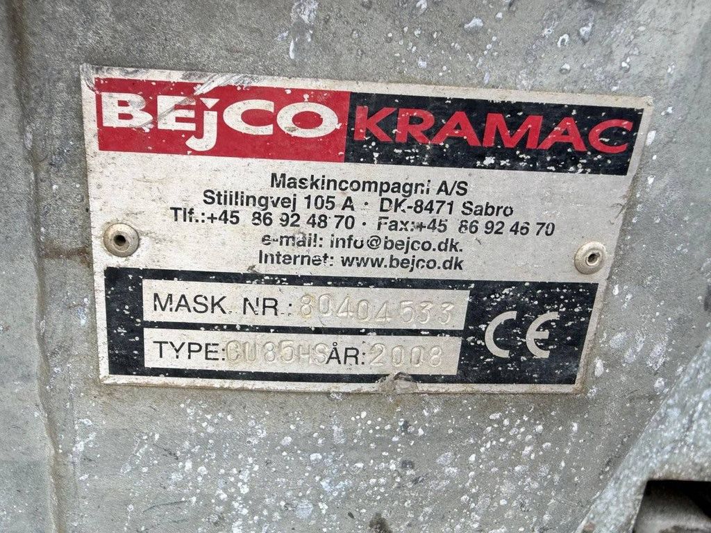 Minidumper Bejco Kramac CU85HS Petrol 850kg 2008