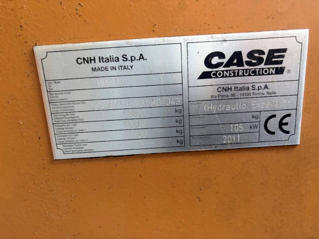 Wielgraafmachine Case WX165 Diesel 105kW 2011