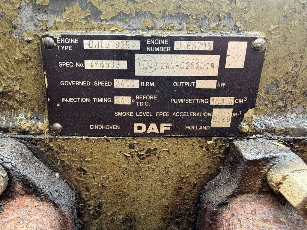 DAF DHTD825 Diesel Generator