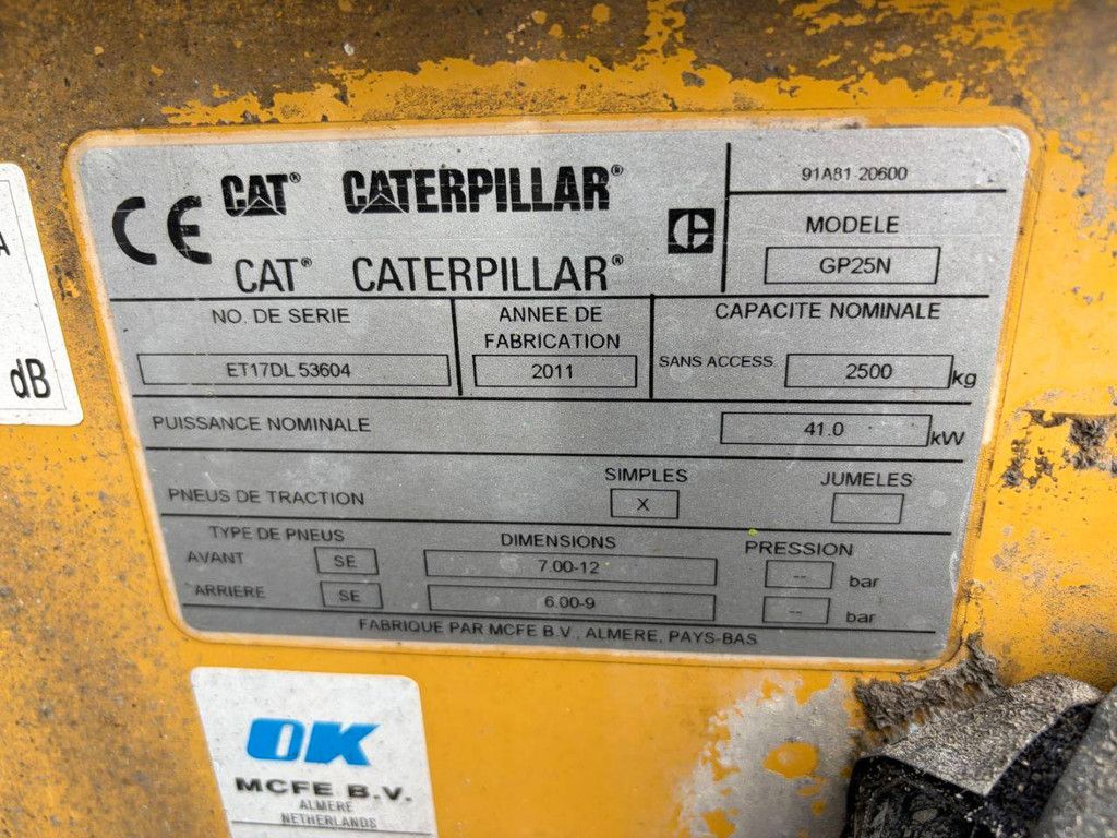 Gabelstapler Caterpillar GP25N LPG 2500kg 2011