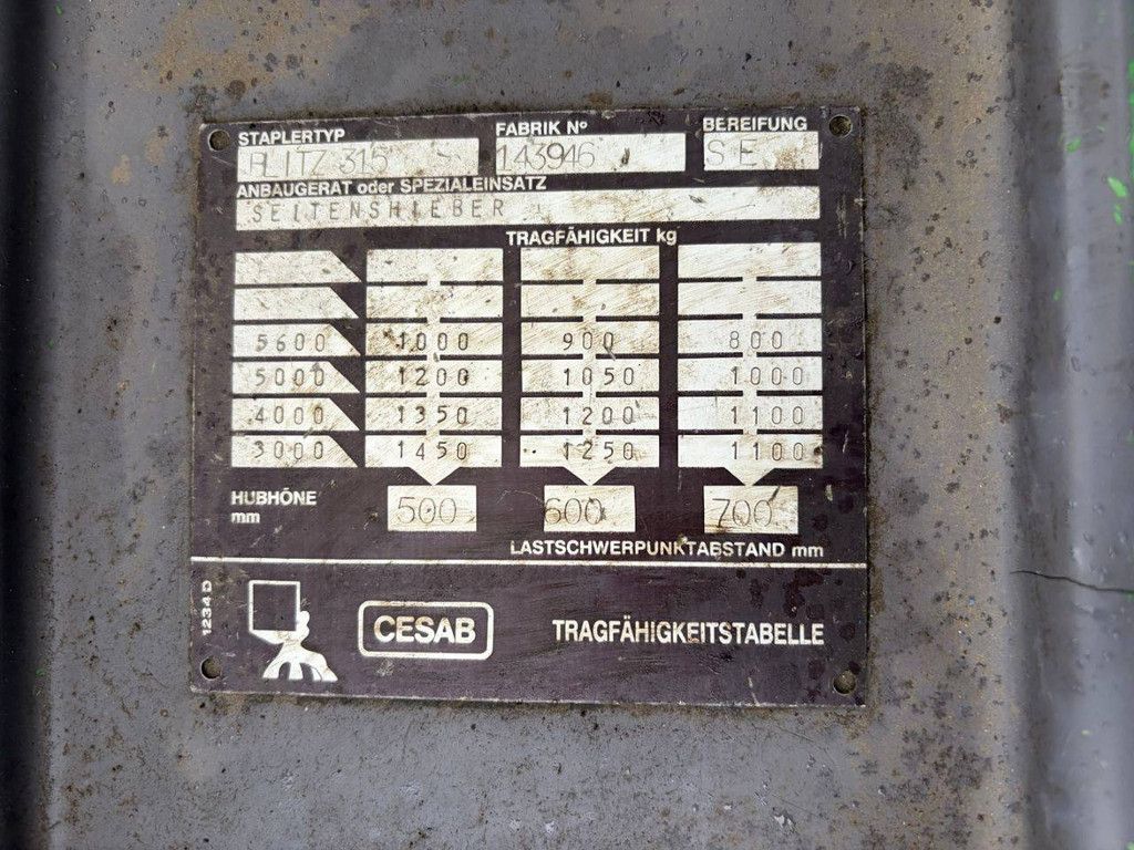 Gabelstapler CESAB BLITZ 315 Elektro 1500 kg 5,7 m 1995