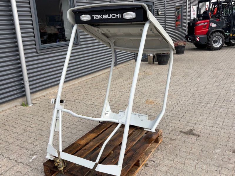 Takeuchi Original sikkerhedsbøjle (Canopy) med tag og LED-lys Passer ti