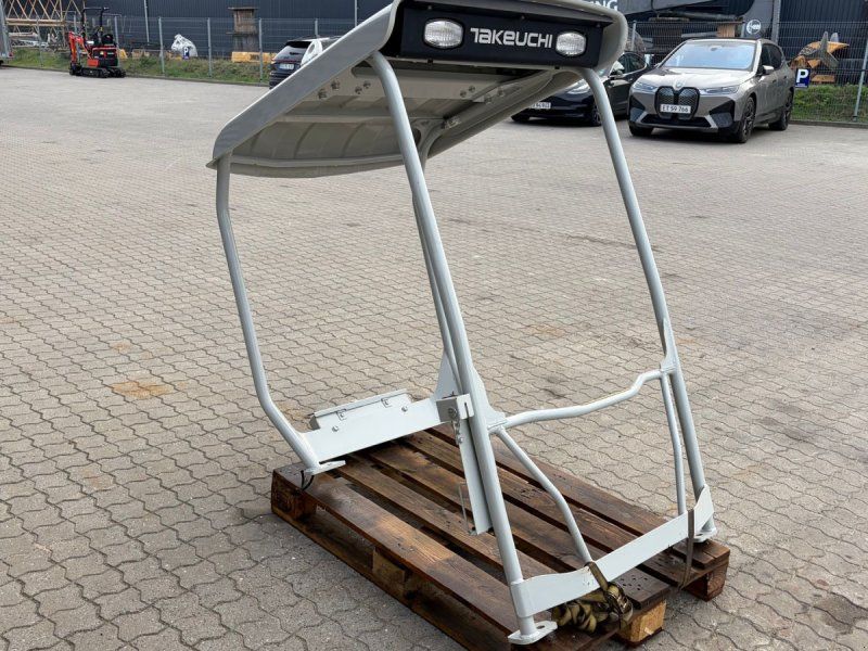 Takeuchi Original sikkerhedsbøjle (Canopy) med tag og LED-lys Passer ti