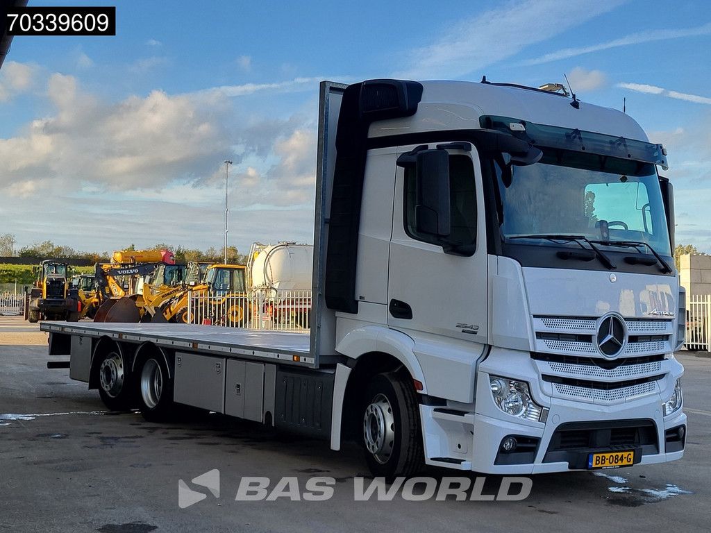Mercedes Actros Actros 2543 6X2 NL-Truck APK 753cm open platform steering Axle Automatic Retarder Euro 6