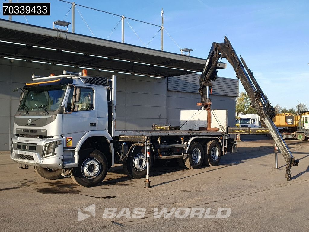 Volvo FMX 460 8X4 HIAB 322EP-5 HIDUO Crane kran Automatic VEB+ Euro 6