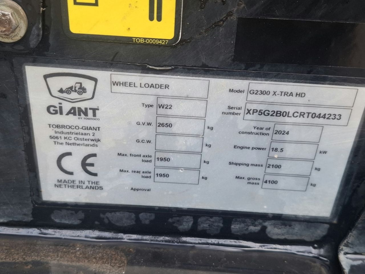 Giant G2300HD X-tra | bj 2024 | 1004 uur | puinbak
