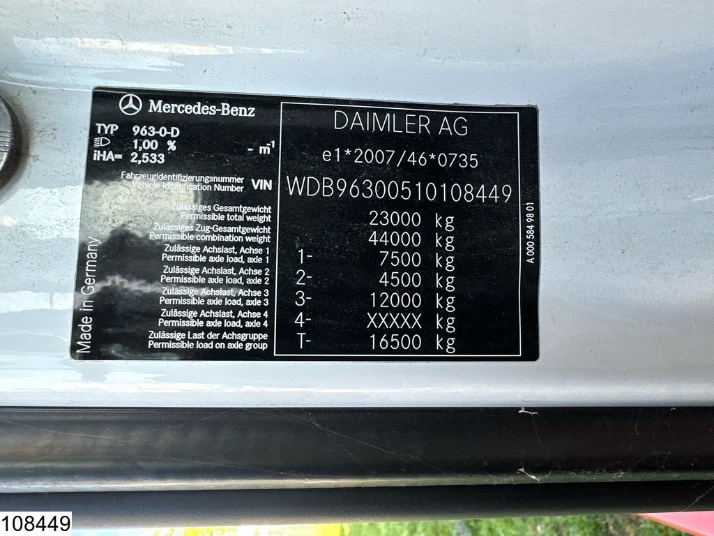 Mercedes Actros 2343 6x2, EURO 5, Combi, Retarder, Lohr, Multilohr