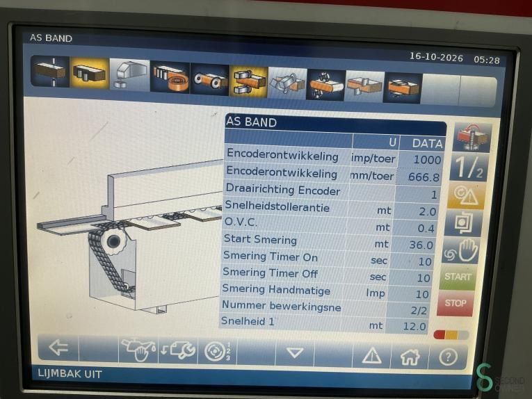 Kantenanleimmaschinen SCM Olimpic K800 T ER 2 2012