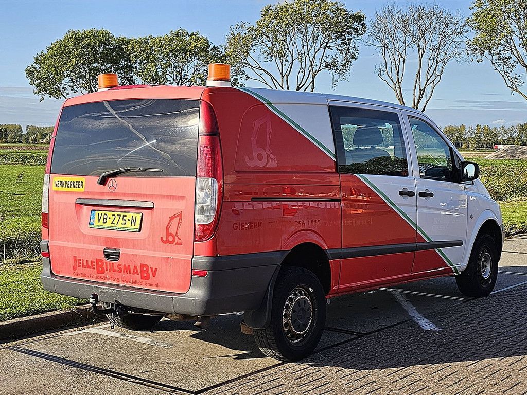 MERCEDES-BENZ VITO 116 L2 dubbele cabine 4x4 ac automaat standkachel