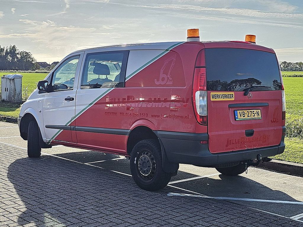 MERCEDES-BENZ VITO 116 L2 dubbele cabine 4x4 ac automaat standkachel