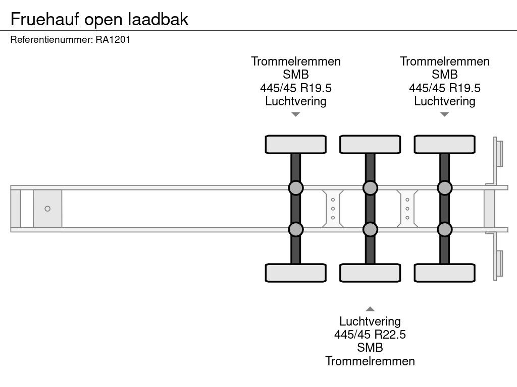 Fruehauf open laadbak
