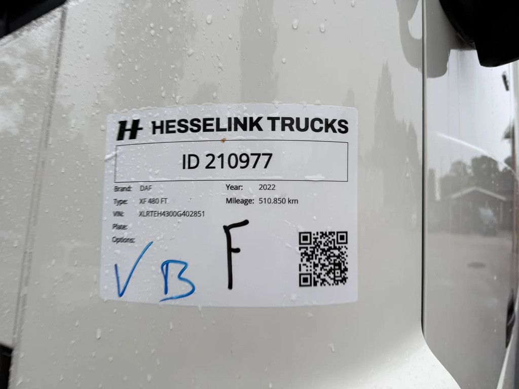 DAF XF 480 SSC Retarder Standairco 2X tank 510.850KM Top Condition