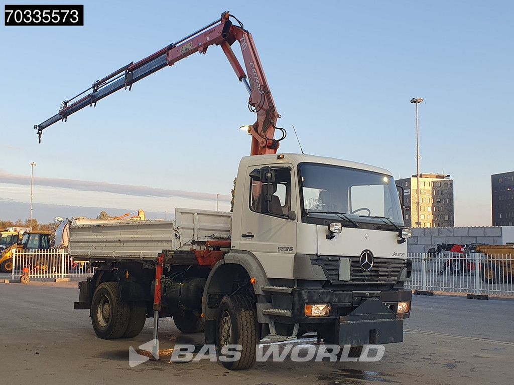 Mercedes Atego 1823 4X4 Ferrari 710 A4 Crane Kran 4x4 Full Steel Manual gearbox Euro 3