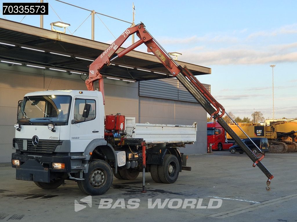Mercedes Atego 1823 4X4 Ferrari 710 A4 Crane Kran 4x4 Full Steel Manual gearbox Euro 3