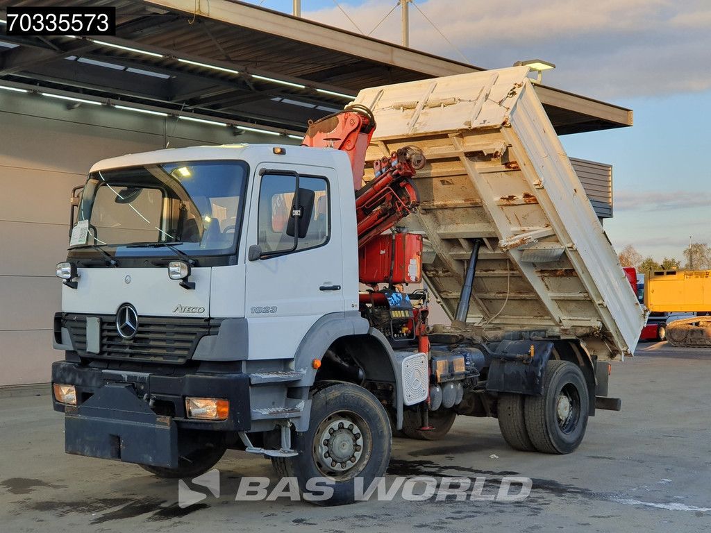 Mercedes Atego 1823 4X4 Ferrari 710 A4 Crane Kran 4x4 Full Steel Manual gearbox Euro 3