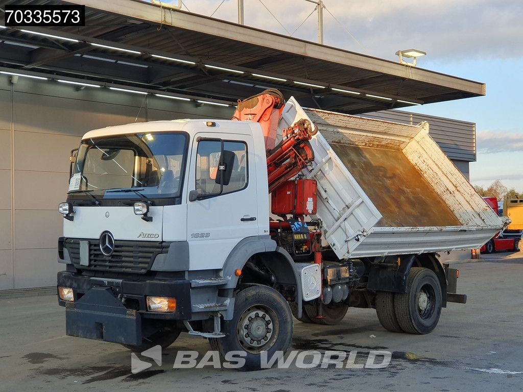 Mercedes Atego 1823 4X4 Ferrari 710 A4 Crane Kran 4x4 Full Steel Manual gearbox Euro 3