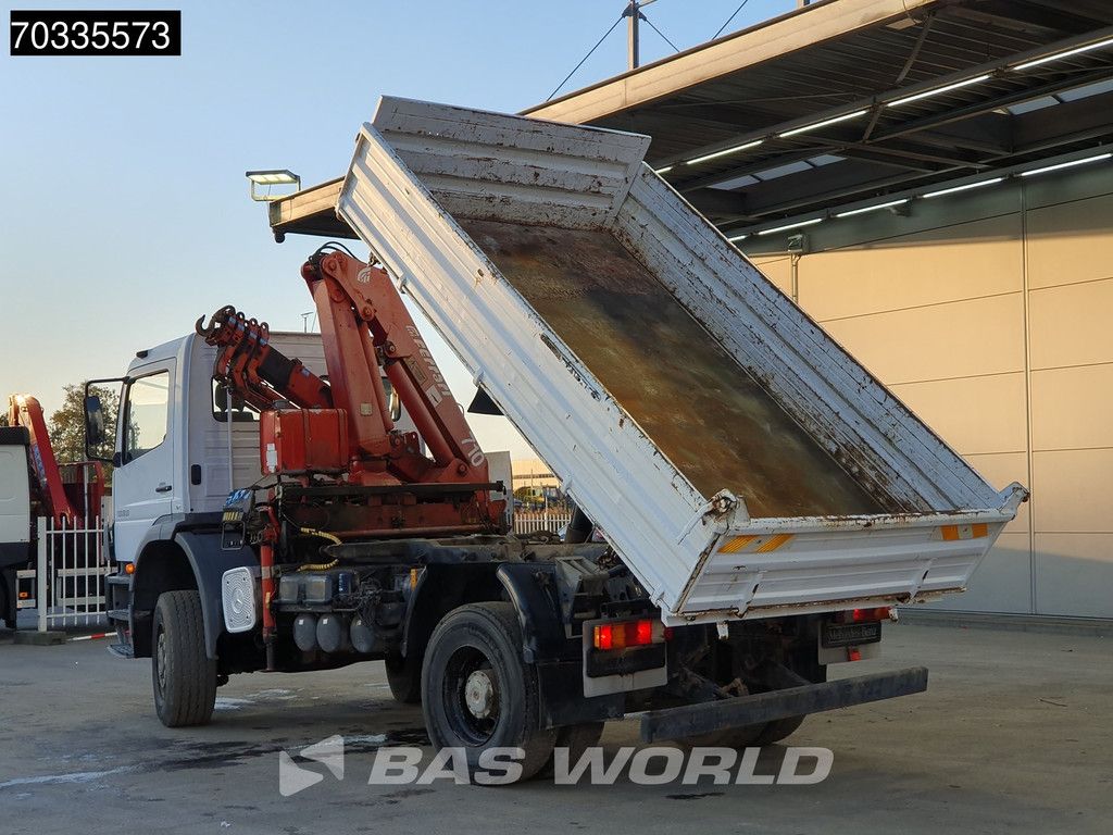 Mercedes Atego 1823 4X4 Ferrari 710 A4 Crane Kran 4x4 Full Steel Manual gearbox Euro 3