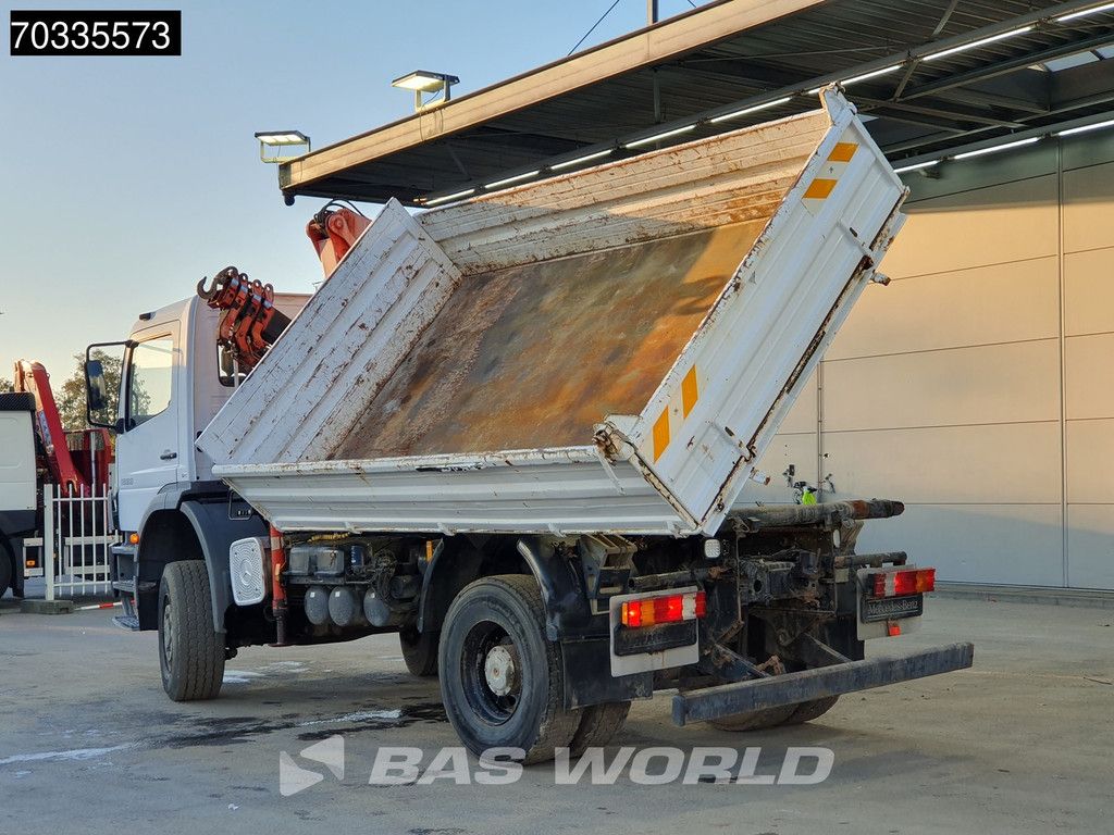 Mercedes Atego 1823 4X4 Ferrari 710 A4 Crane Kran 4x4 Full Steel Manual gearbox Euro 3