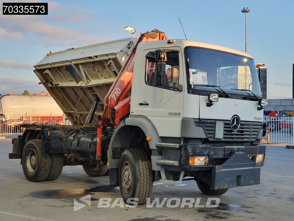Mercedes Atego 1823 4X4 Ferrari 710 A4 Crane Kran 4x4 Full Steel Manual gearbox Euro 3