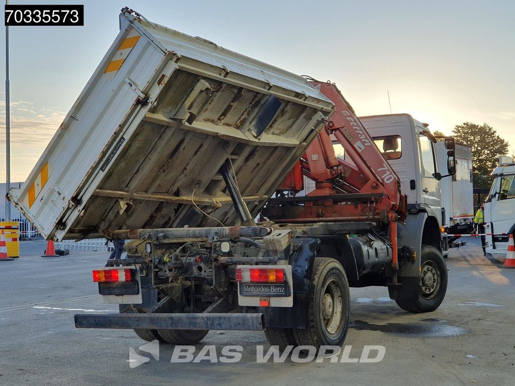 Mercedes Atego 1823 4X4 Ferrari 710 A4 Crane Kran 4x4 Full Steel Manual gearbox Euro 3