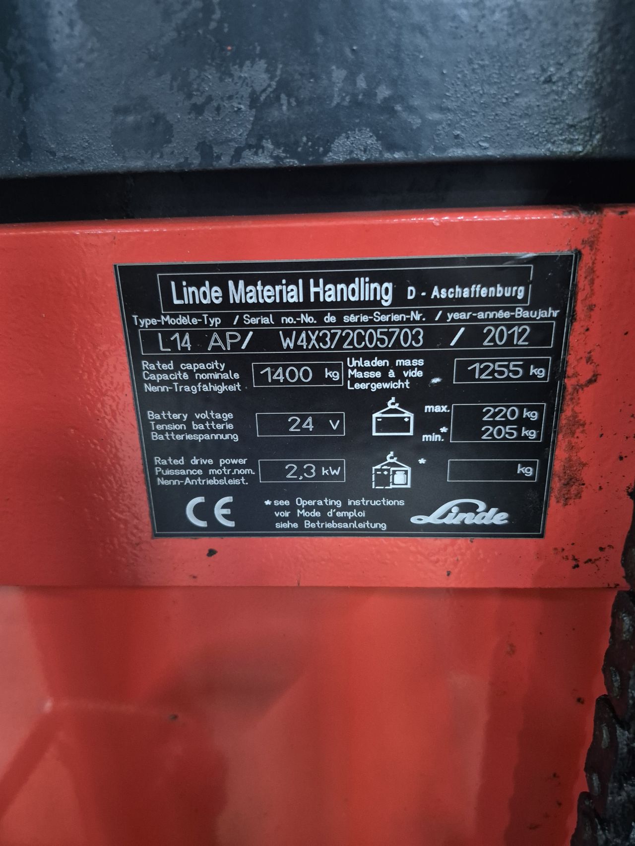 Linde L14AP bj 2012 triplex freelift 4.800 mm accu bj 2023